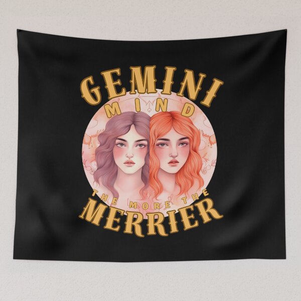 Item preview, Gemini Mind: The More, The Merrier. gemini zodiac sign designed and sold by ZodiacWonders.