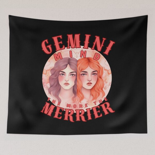 Item preview, Gemini Mind: The More, The Merrier. gemini astrology designed and sold by ZodiacWonders.