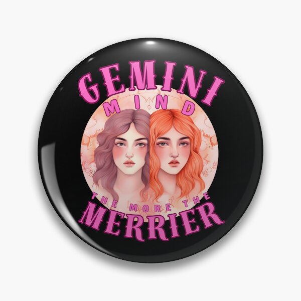 Item preview, Gemini Mind: The More, The Merrier. gemini astrological sign designed and sold by ZodiacWonders.