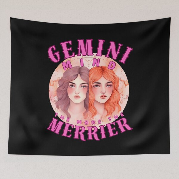 Item preview, Gemini Mind: The More, The Merrier. gemini astrological sign designed and sold by ZodiacWonders.