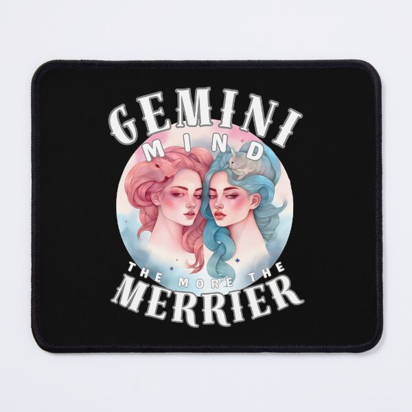 Item preview, Gemini Mind: The More, The Merrier. gemini sayings designed and sold by ZodiacWonders.