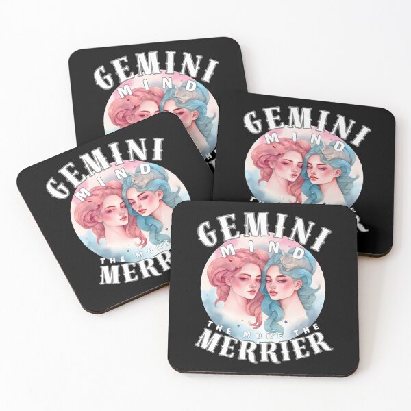 Item preview, Gemini Mind: The More, The Merrier. gemini sayings designed and sold by ZodiacWonders.