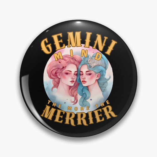 Item preview, Gemini Mind: The More, The Merrier. gemini funny designed and sold by ZodiacWonders.