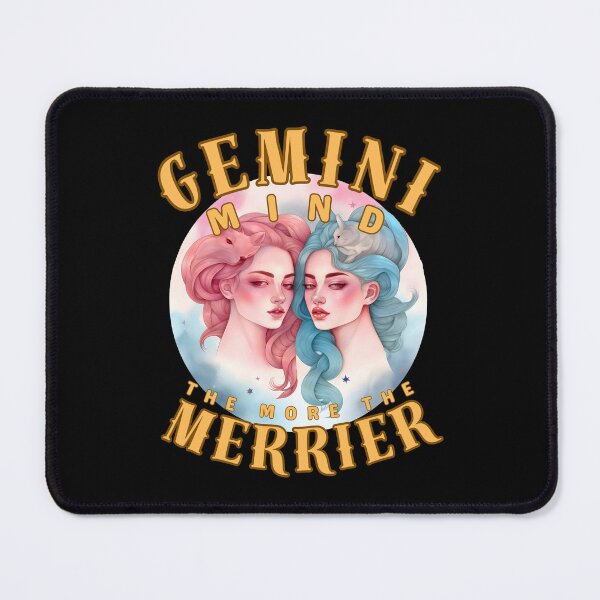 Item preview, Gemini Mind: The More, The Merrier. gemini funny designed and sold by ZodiacWonders.