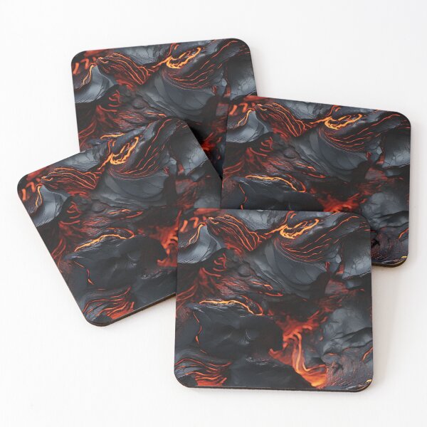 Item preview, Molten Crimson Obsidian Gloss: Kinetic Dance of Lava Flow Patterns designed and sold by polonuim210.
