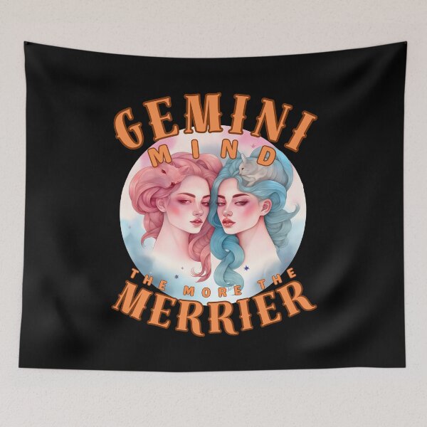 Item preview, Gemini Mind: The More, The Merrier. gemini horoscope designed and sold by ZodiacWonders.
