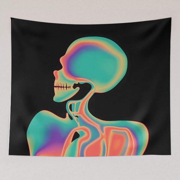 Item preview, Trippy Oil Spill Skeleton Silhouette  designed and sold by kaitlynlingo.
