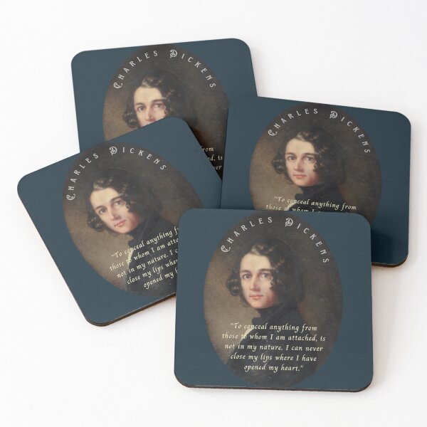 Item preview, Charles Dickens portrait and quote: To conceal anything from those to whom I am attached, is not in my nature... designed and sold by artbleed.