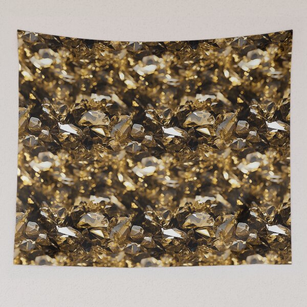 Item preview, Golden Chaos: Shattered Coins & Tortured Luster Expressionism designed and sold by polonuim210.
