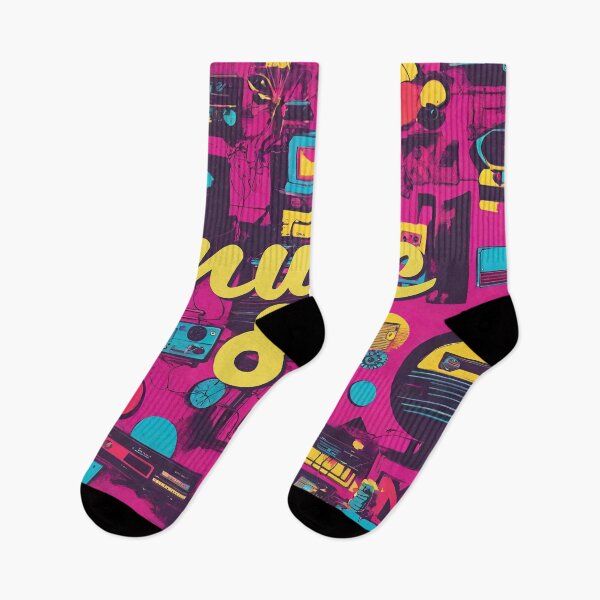 Item preview, retro music 80s art designed and sold by inkArtistryfine.