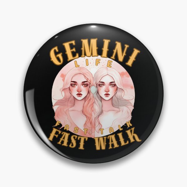 Item preview, Gemini Life: Fast Talk, Fast Walk. gemini zodiac sign designed and sold by ZodiacWonders.