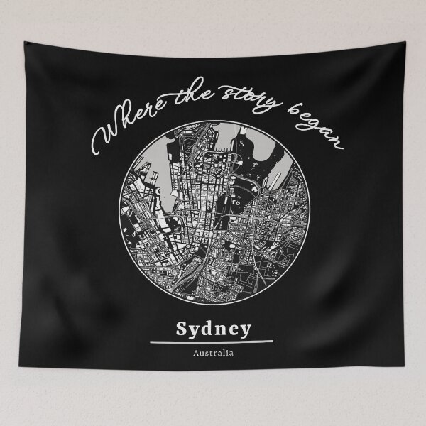 Item preview, Where The Story Began Australia Sydney Hometown City designed and sold by Ninety9Secrets.