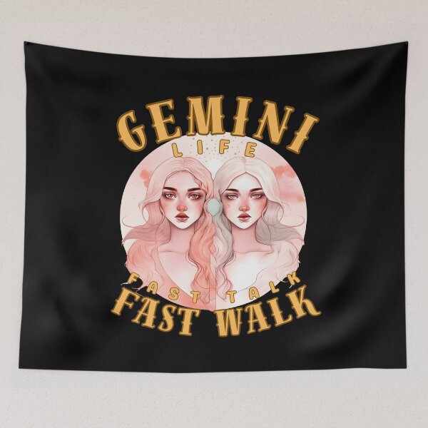 Item preview, Gemini Life: Fast Talk, Fast Walk. gemini zodiac sign designed and sold by ZodiacWonders.