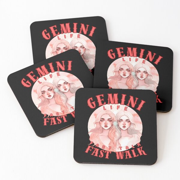 Item preview, Gemini Life: Fast Talk, Fast Walk. gemini astrology designed and sold by ZodiacWonders.