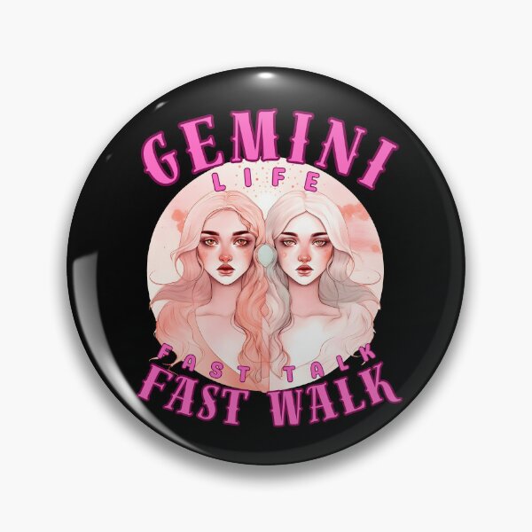 Item preview, Gemini Life: Fast Talk, Fast Walk. gemini astrological sign designed and sold by ZodiacWonders.