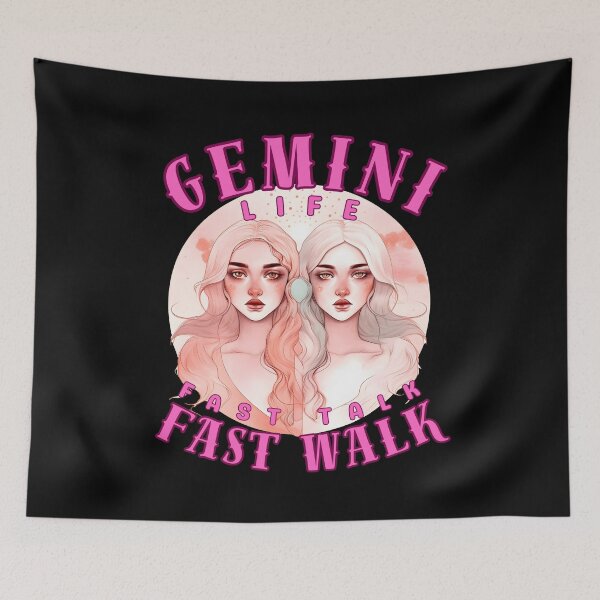 Item preview, Gemini Life: Fast Talk, Fast Walk. gemini astrological sign designed and sold by ZodiacWonders.