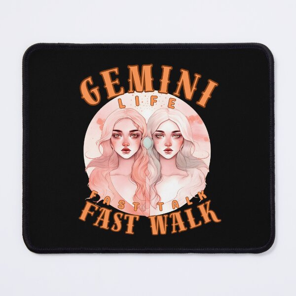 Item preview, Gemini Life: Fast Talk, Fast Walk. gemini quote designed and sold by ZodiacWonders.