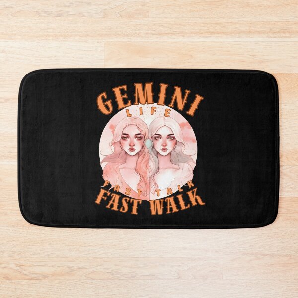 Item preview, Gemini Life: Fast Talk, Fast Walk. gemini quote designed and sold by ZodiacWonders.