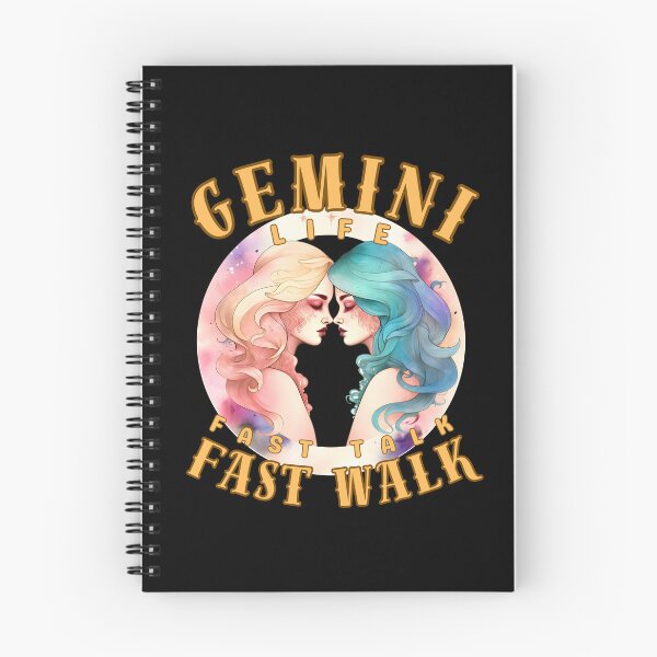 Item preview, Gemini Life: Fast Talk, Fast Walk. gemini funny designed and sold by ZodiacWonders.