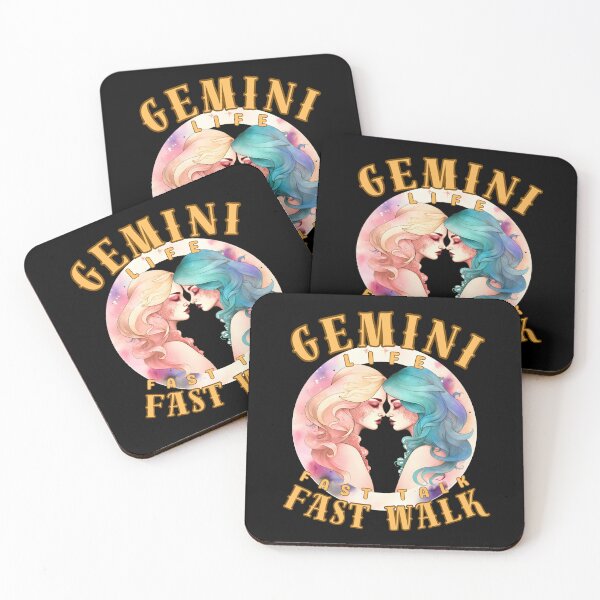 Item preview, Gemini Life: Fast Talk, Fast Walk. gemini funny designed and sold by ZodiacWonders.