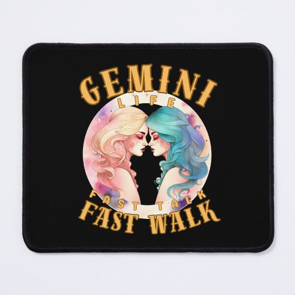 Item preview, Gemini Life: Fast Talk, Fast Walk. gemini funny designed and sold by ZodiacWonders.