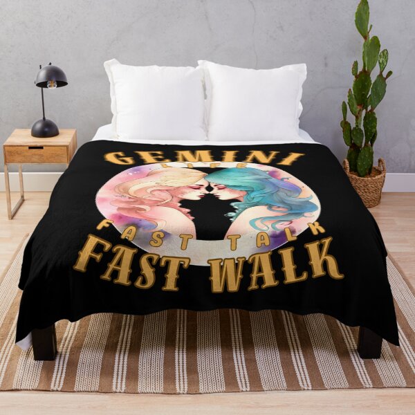 Item preview, Gemini Life: Fast Talk, Fast Walk. gemini funny designed and sold by ZodiacWonders.