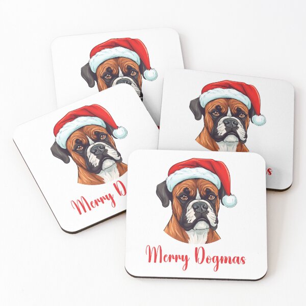 Item preview, Boxer Dog Merry Dogmas designed and sold by Blok45.