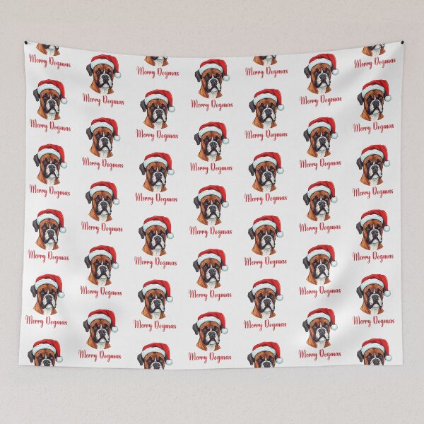 Item preview, Boxer Dog Merry Dogmas designed and sold by Blok45.