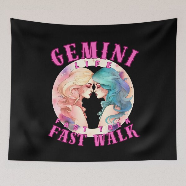 Item preview, Gemini Life: Fast Talk, Fast Walk. gemini lovers designed and sold by ZodiacWonders.