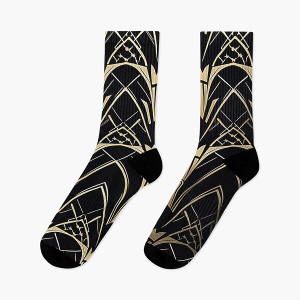 Item preview, Gatsby Era Opulence - Exquisite Art Deco Motifs in Bold Gold and Black designed and sold by PaintbrushPlace.