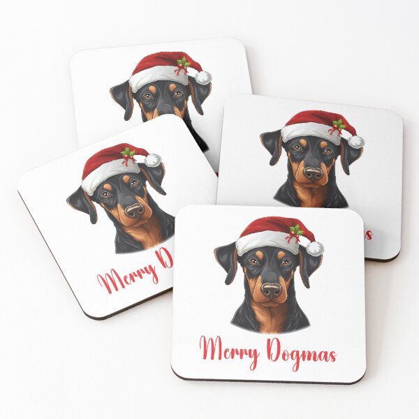 Item preview, Doberman Pinscher Dog Merry Dogmas designed and sold by Blok45.