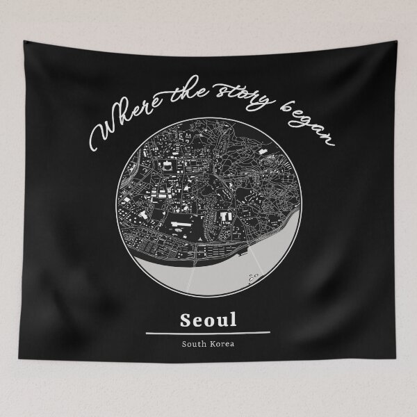 Item preview, Where The Story Began South Korea Seoul Hometown City designed and sold by Ninety9Secrets.