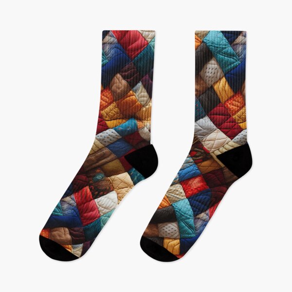 Item preview, Folk Artistry Symphony: Vibrant Patchwork Quilt Tessellation designed and sold by polonuim210.