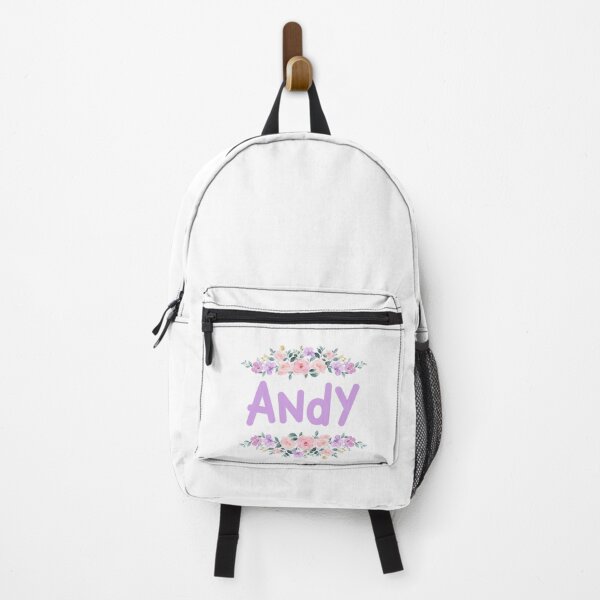 Item preview, Purple Flower Andy Name Label designed and sold by NormadWorld.