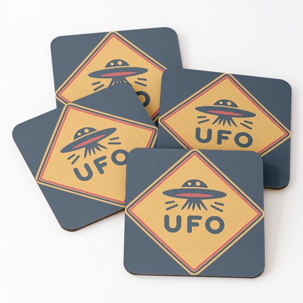 Item preview, UFO Warning Road Sign designed and sold by FlexYourMind.