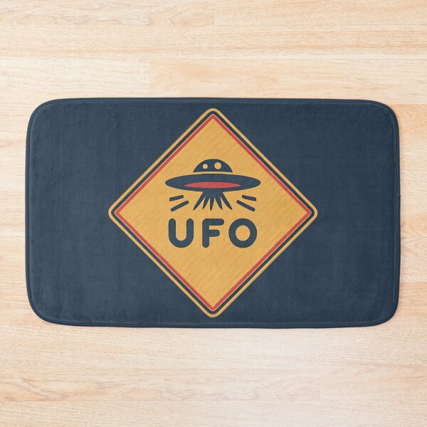 Item preview, UFO Warning Road Sign designed and sold by FlexYourMind.