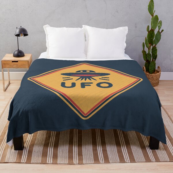 Item preview, UFO Warning Road Sign designed and sold by FlexYourMind.