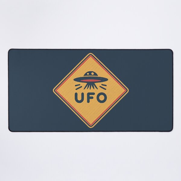 Item preview, UFO Warning Road Sign designed and sold by FlexYourMind.