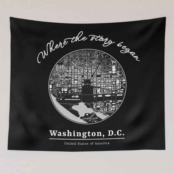 Item preview, Where The Story Began USA Washington DC Hometown City designed and sold by Ninety9Secrets.