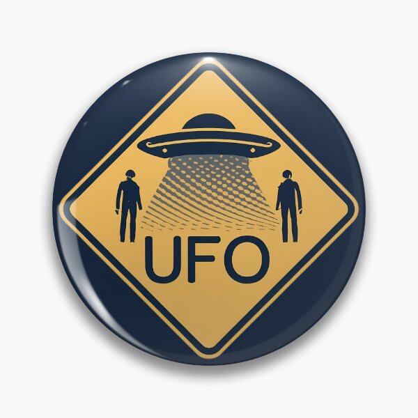 Item preview, UFO Warning Street Sign designed and sold by FlexYourMind.