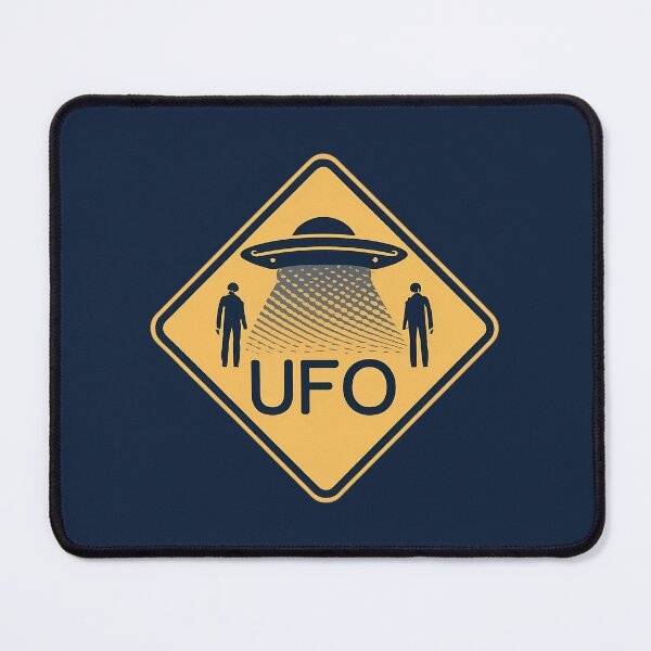 Item preview, UFO Warning Street Sign designed and sold by FlexYourMind.