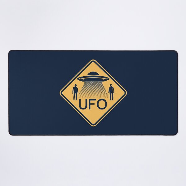 Item preview, UFO Warning Street Sign designed and sold by FlexYourMind.