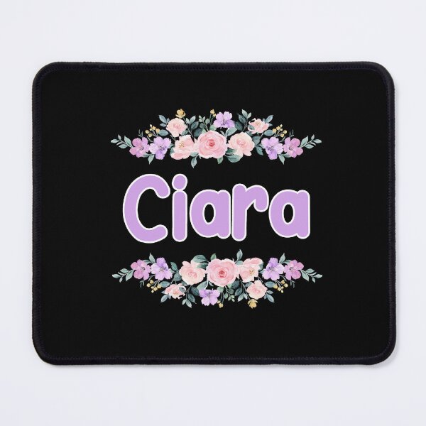 Item preview, Purple Flower Ciara Name Label (Black) designed and sold by NormadWorld.