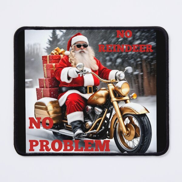 Item preview, Santa On A Motorcycle, No Reindeer, No Problem. designed and sold by PlanetMarker.