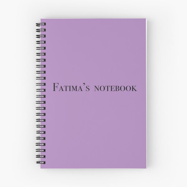 Item preview, Fatima’s notebook design  designed and sold by FtloMohamadShop.