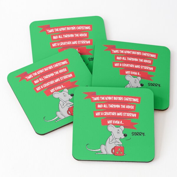 Item preview, Stirring Christmas Mouse Funny (on light colors) designed and sold by messy-nessie.
