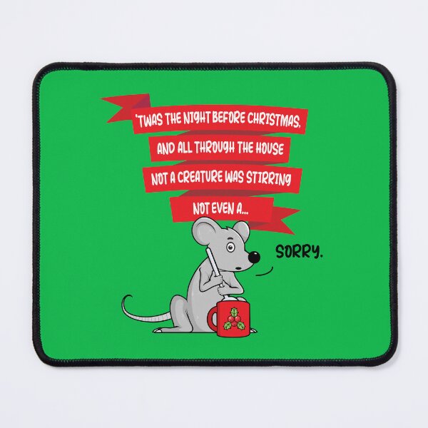 Item preview, Stirring Christmas Mouse Funny (on light colors) designed and sold by messy-nessie.