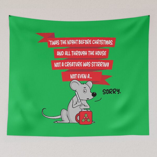 Item preview, Stirring Christmas Mouse Funny (on light colors) designed and sold by messy-nessie.