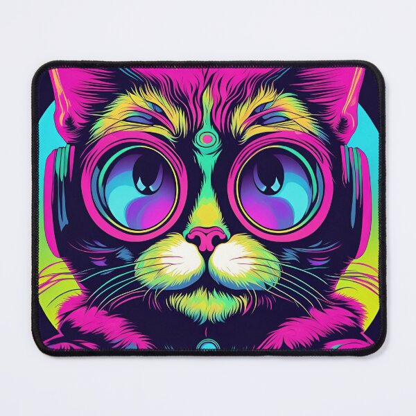 Item preview, Psychedelic Cat designed and sold by PC-artist.