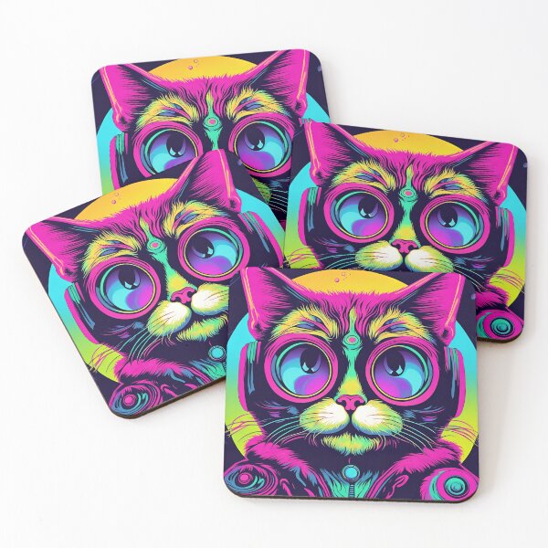 Item preview, Psychedelic Cat designed and sold by PC-artist.